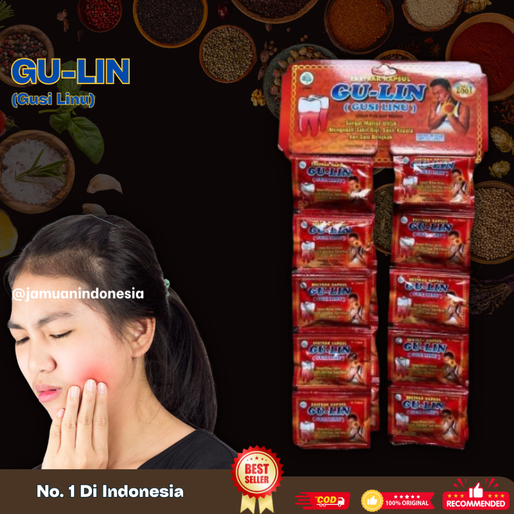 

Gulin Original Kapsul Obat Sakit Gigi Asli 100%