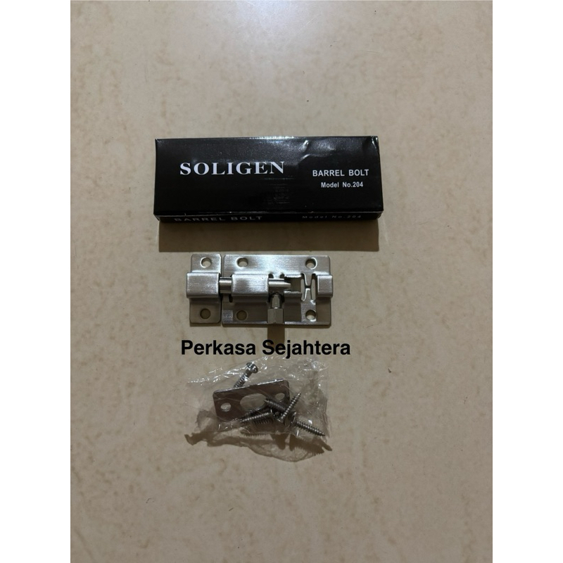 Grendel slot soligen 2” inch grendel stainless steel soligen