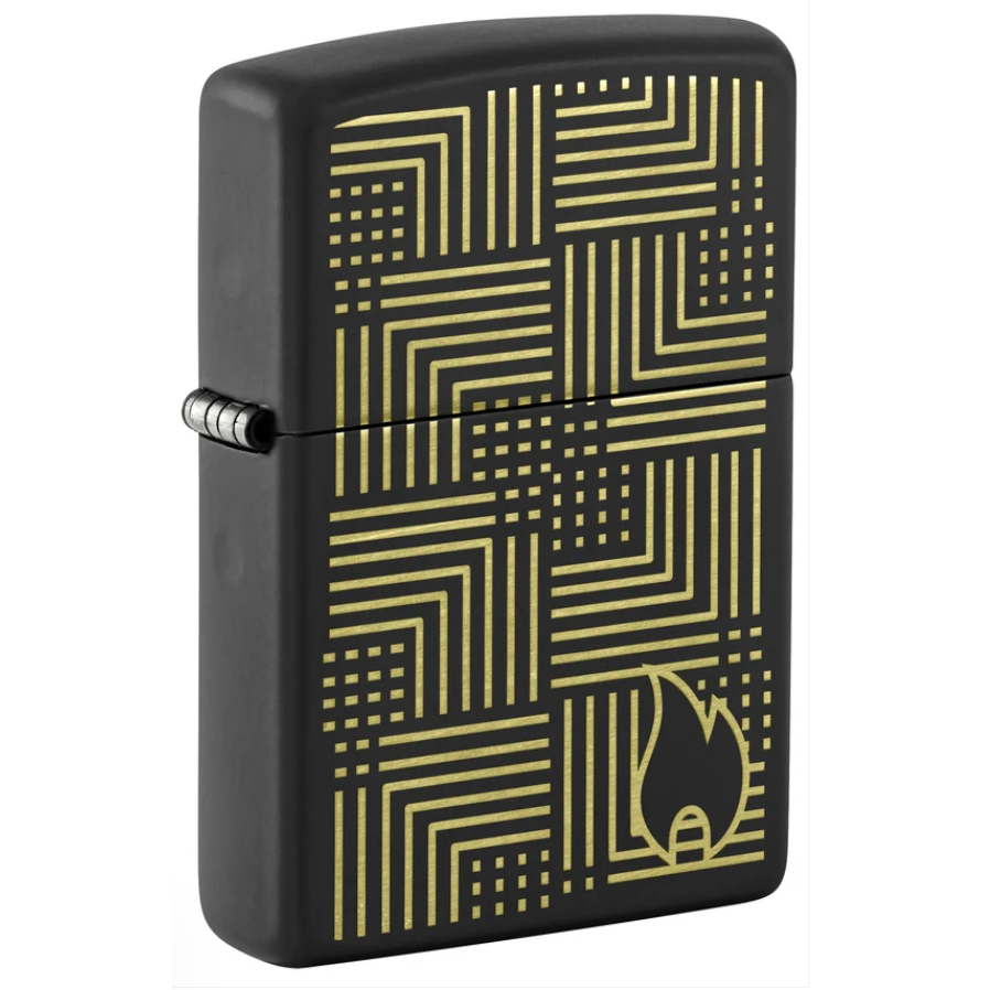 Zippo Original 46478 Zippo Black Matte Art Deco