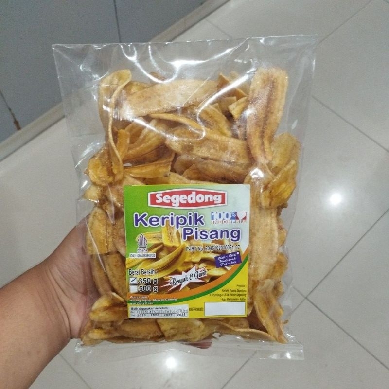 

Keripik pisang segedong uk.besar 350 gram