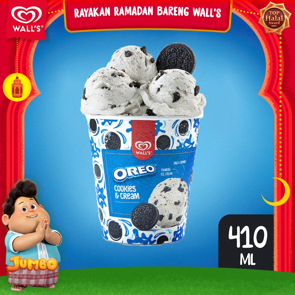 

Selection Cookie & Cream Oreo - Es Krim / Ice Cream Wall's