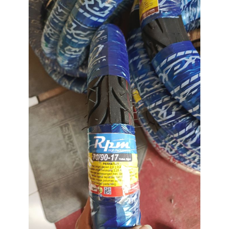 Ban motor bebek depan rpm 70/90(250) R 17 tube type