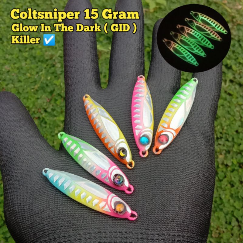 Micro jig 15 gram Metal jig 15 gram Glow In The Dark (GID)