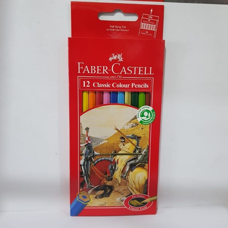 

PENSIL WARNA FABER CASTELL 12 WARNA PANJANG