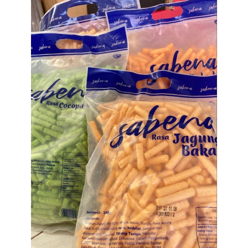 

1 Karton/Dus snack SABENA isi 5 Kantong Mix Rasa 340g