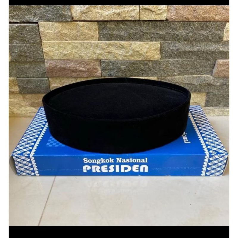 peci iming peci kopeah hitam pekat kopeah hj iming merk presiden pake dus peci hj iming terlaris har