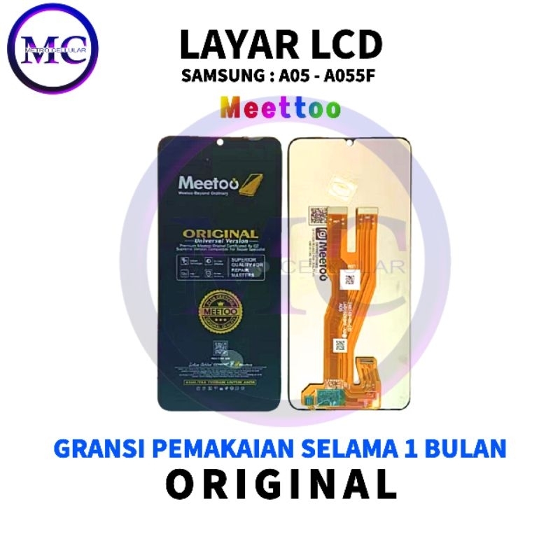 LCD SAMSUNG GALAXY A05 / A055F MEETOO BLACK+TS (GALAXY A05)