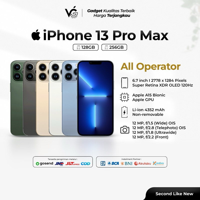 Second iPhone 13 Pro Max 128gb 256gb 512gb Fullset No Minus