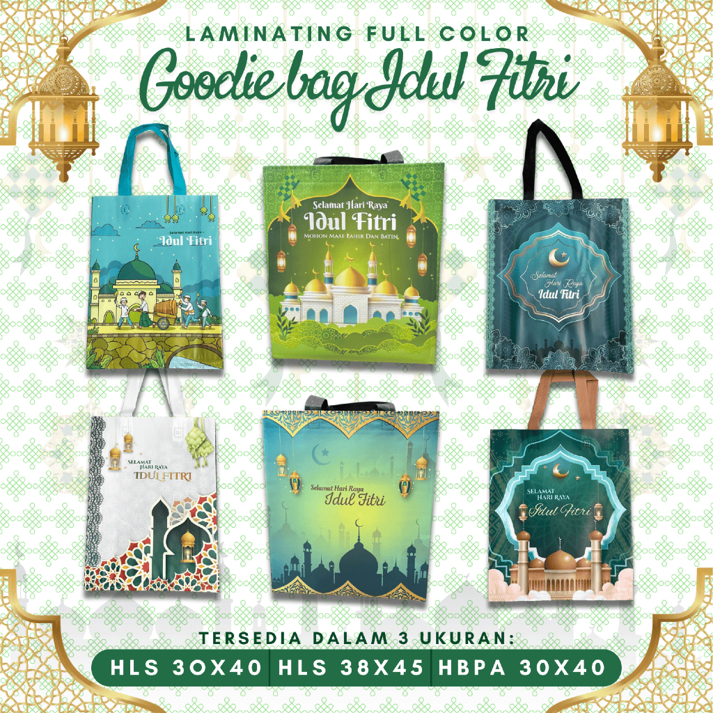 

Tas Laminasi Hari Raya Idul Fitri Cocok untuk Bingkisan Hadiah Lebaran