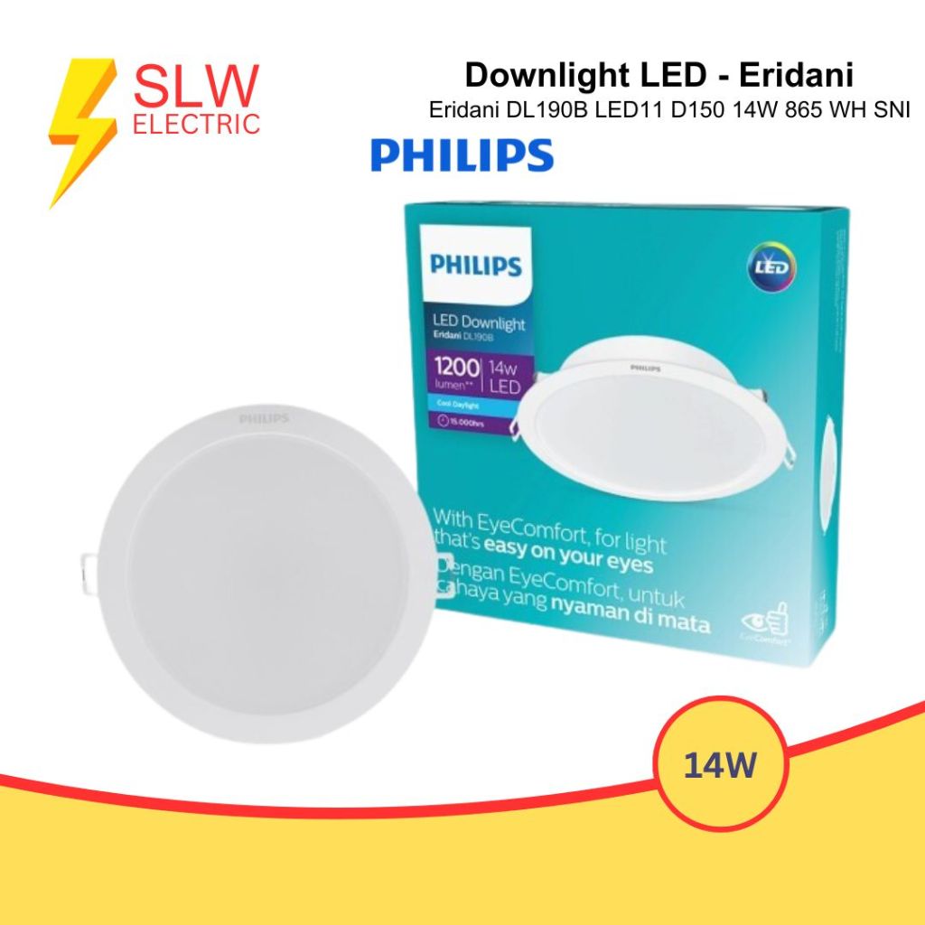 PHILIPS DOWNLIGHT LED ERIDANI 14W 14 WATT 3000K 4000K 6500K