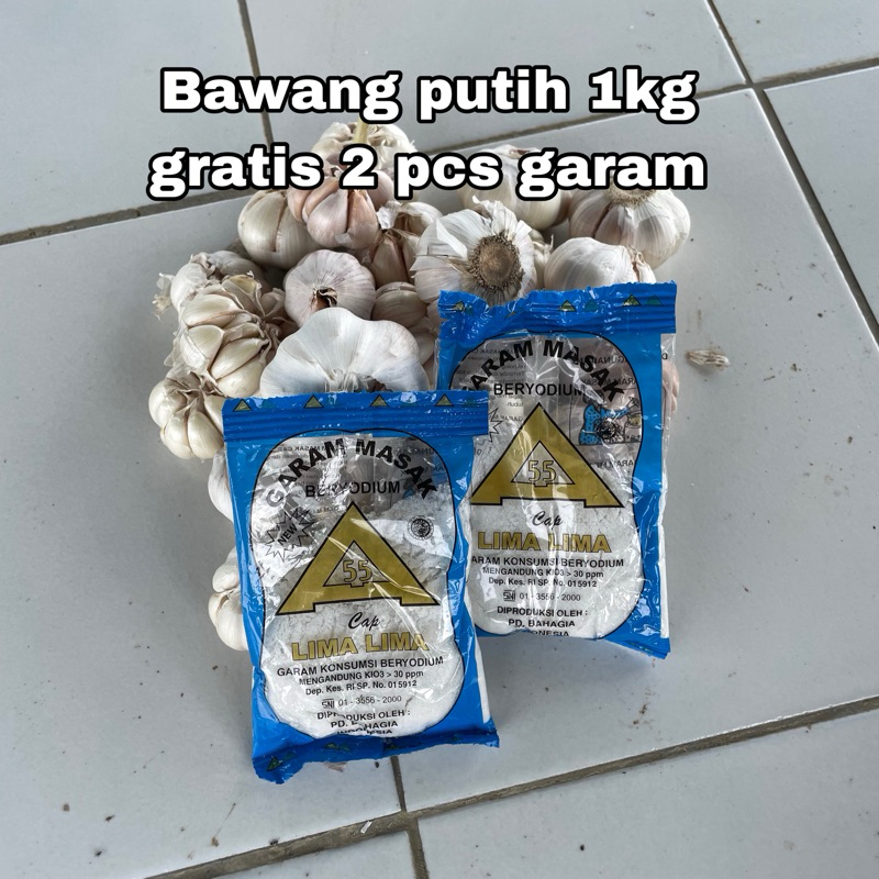 

Bawang Putih Honan Segar Fresh 1 Kg Gratis 2 Pcs Garam 100gr Rempah