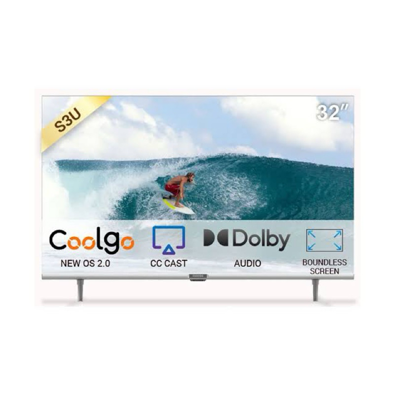 COOCAA 32 inch Digital Smart TV - OS Coolita - Digital TV - Wifi - Youtube (Model : Coocaa 32S3U)