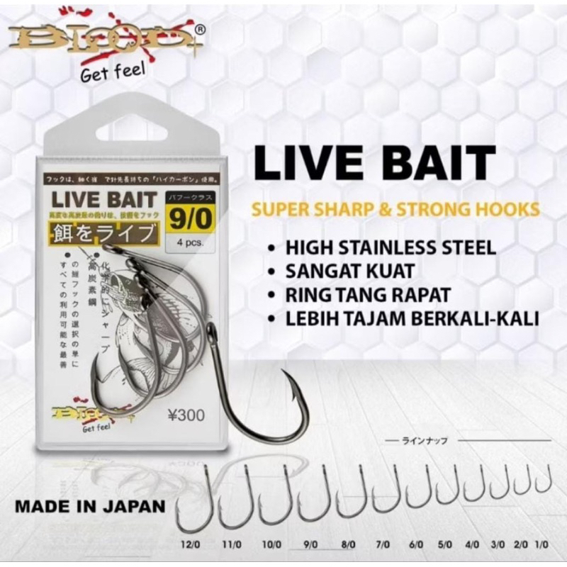 Mata Kail Pancing Ikan Blood Live Bait