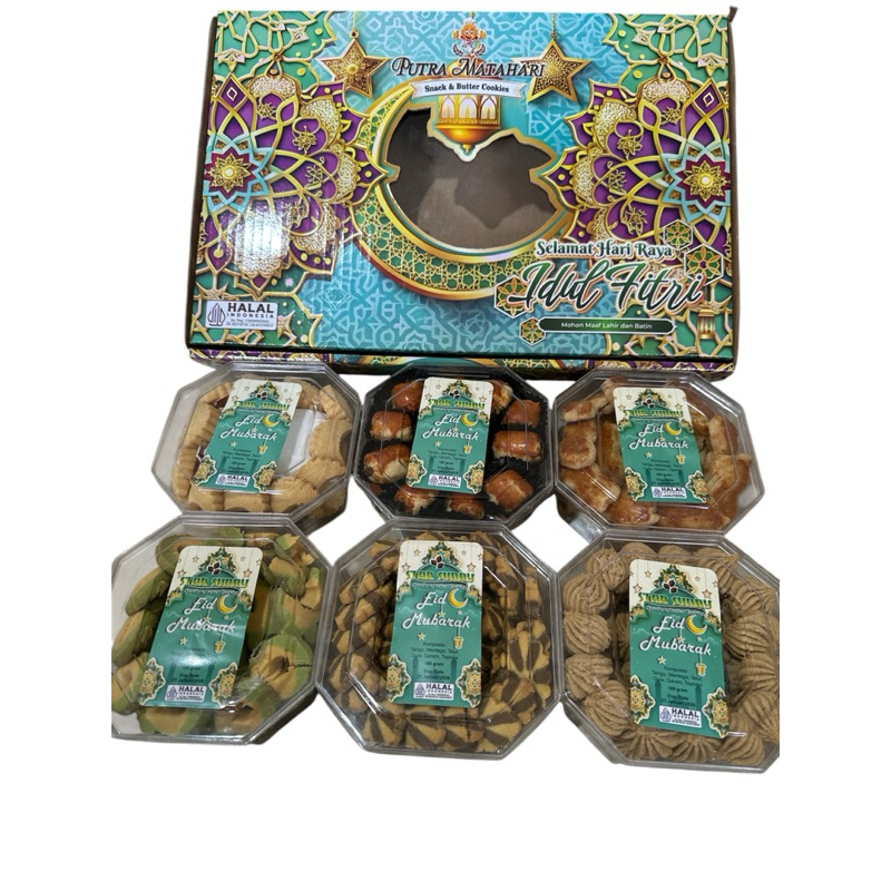 

PAKET KUE LEBARAN ISI 6 toples kue dan 6 rasa premium