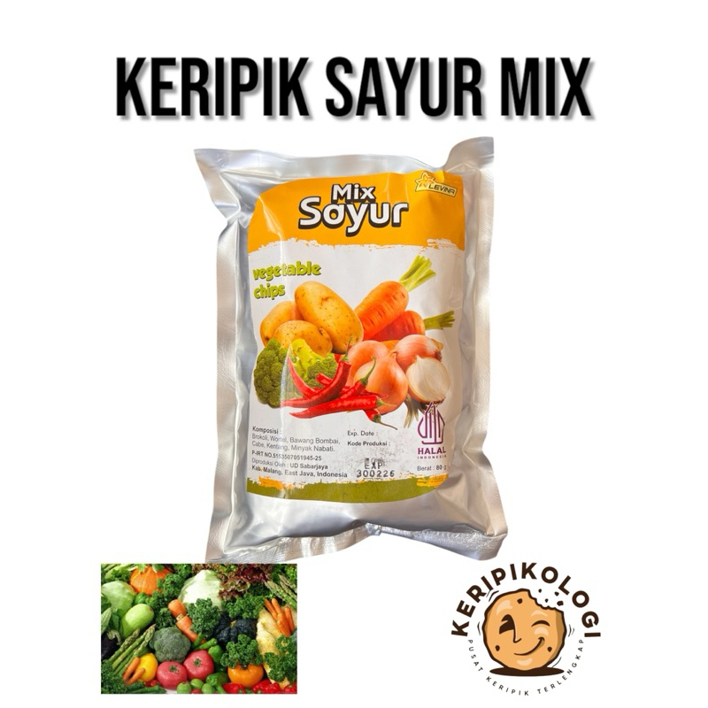 

KERIPIK SAYUR MIX ORIGINAL KUALITAS SUPER 80Gr GROSIR