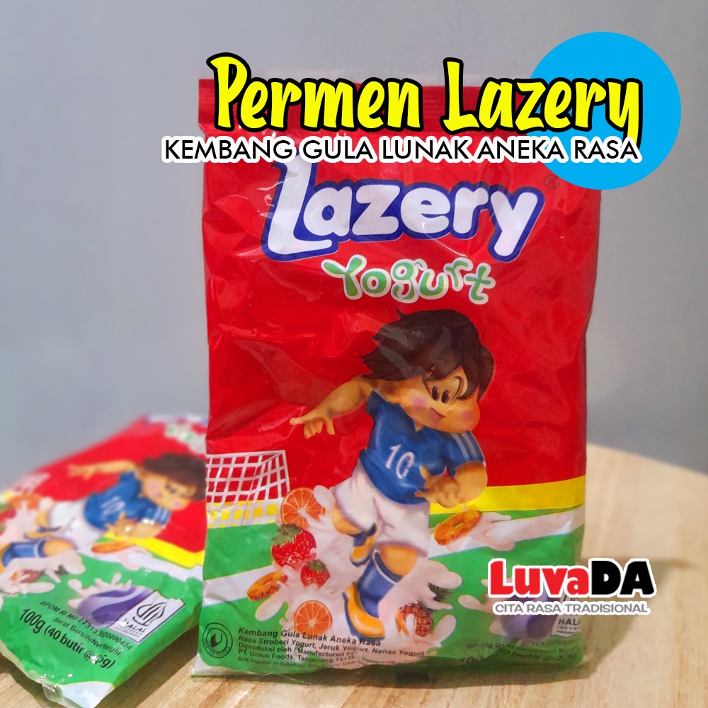 

Permen LAZERY YOGURT Kembang Gula Lunak