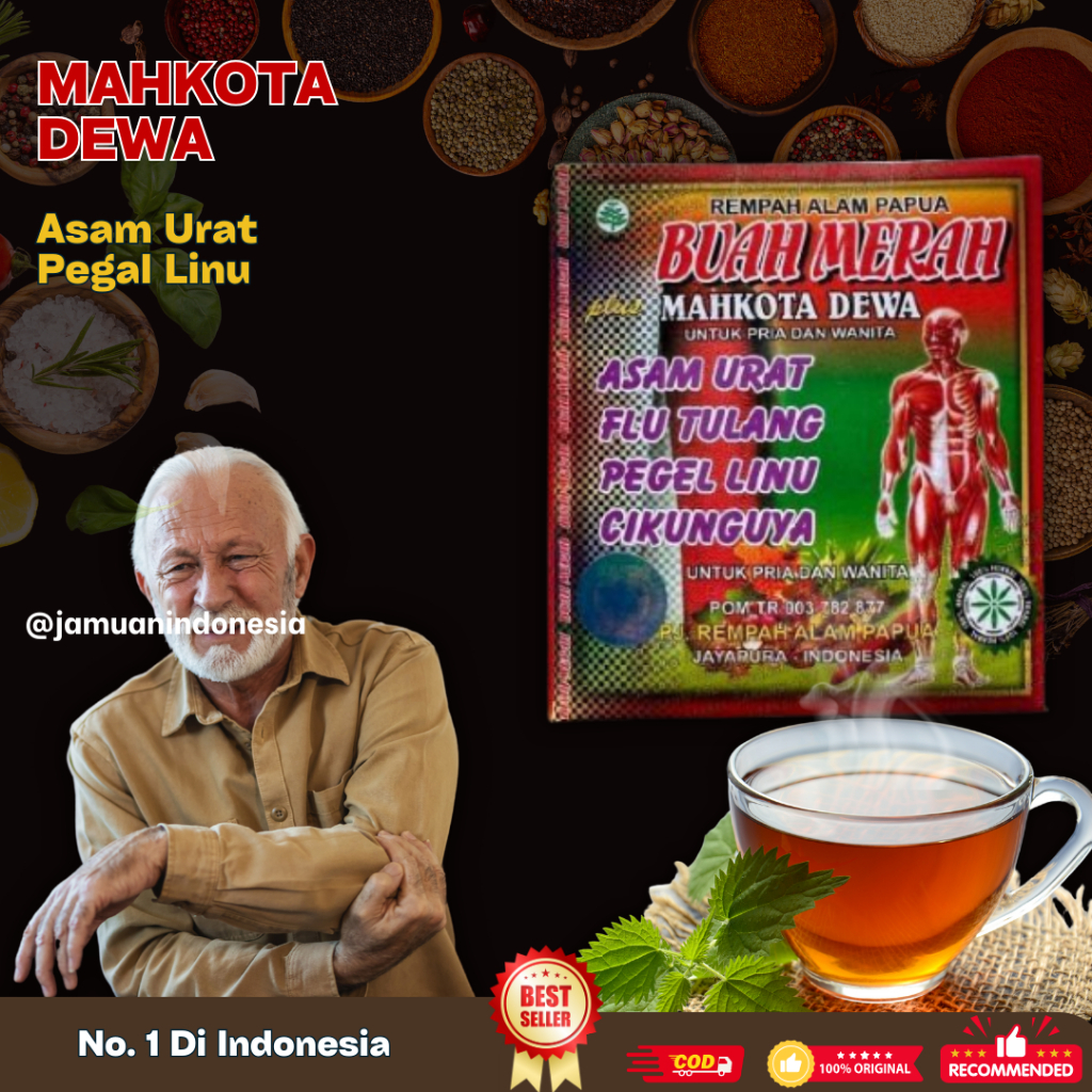 

Buah Merah Mahkota Dewa Kapsul Asam Urat