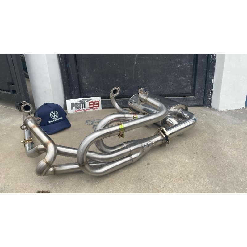 knalpot VW kodok sideflow exhaust system super premium