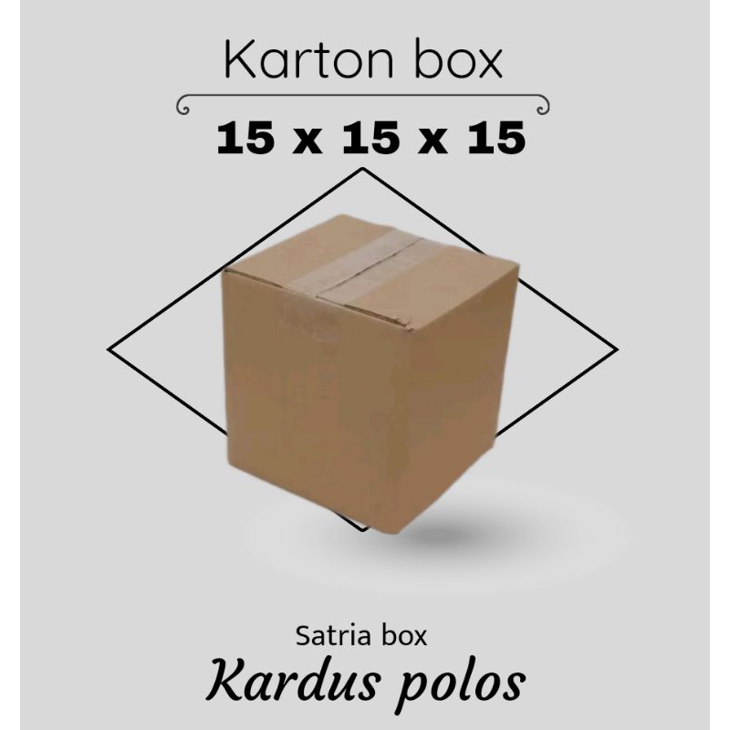 

Kardus Polos Karton Box 15 x 15 x 15