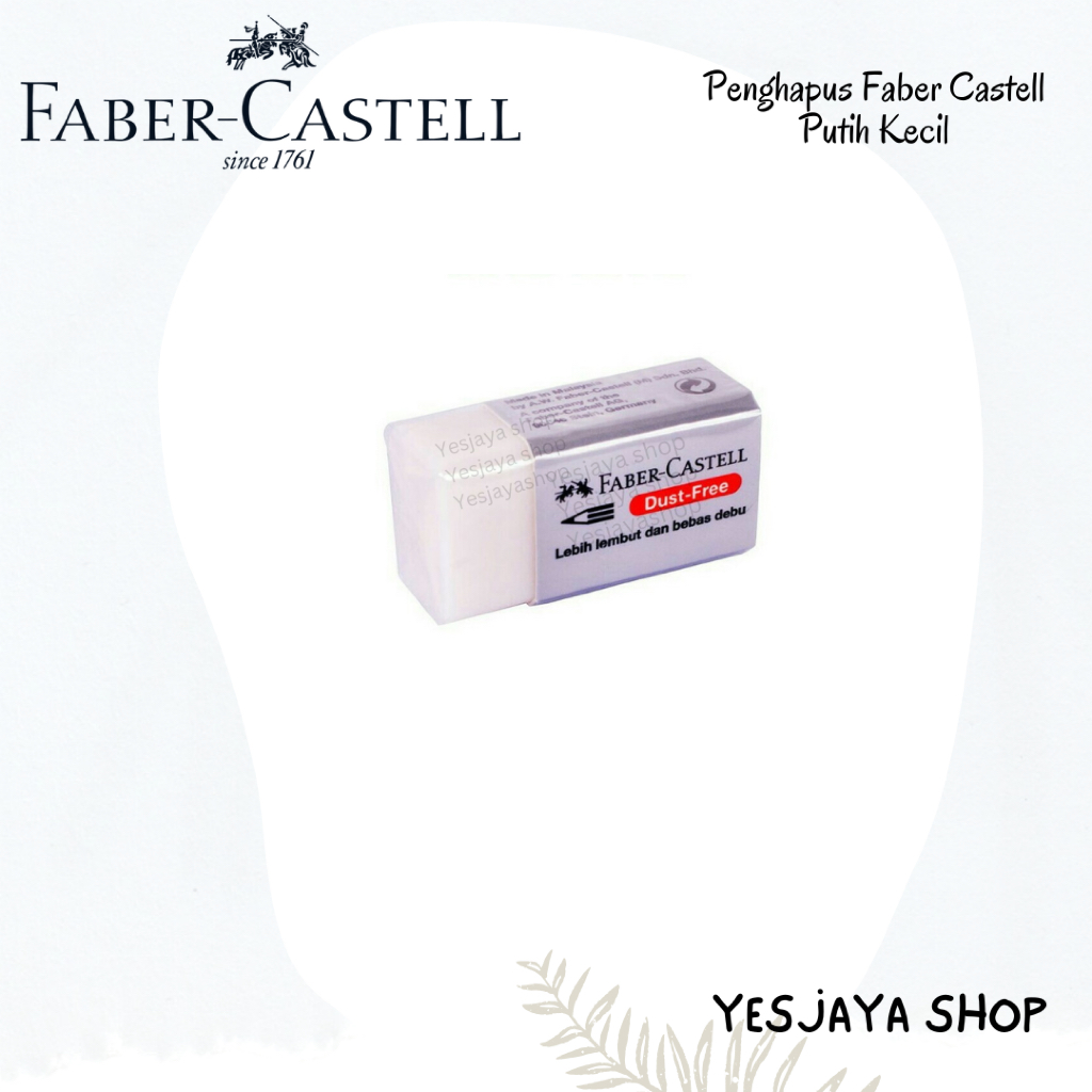 

{1 pc} Penghapus Faber Castell Kecil / Eraser Stip Kecil Putih Faber Castell / Penghapus Karet Faber Castell