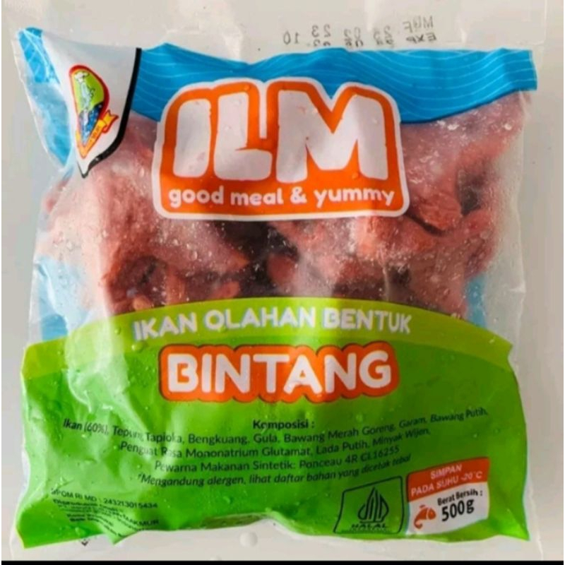 

Frozen Food Jajanan bintang ILM Tempura 500gr Olahan Ikan SD Ilm bentuk Stik kemasan bakso tuna scallop panda sukoi