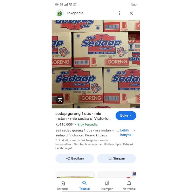 

sedaap goreng kartonan