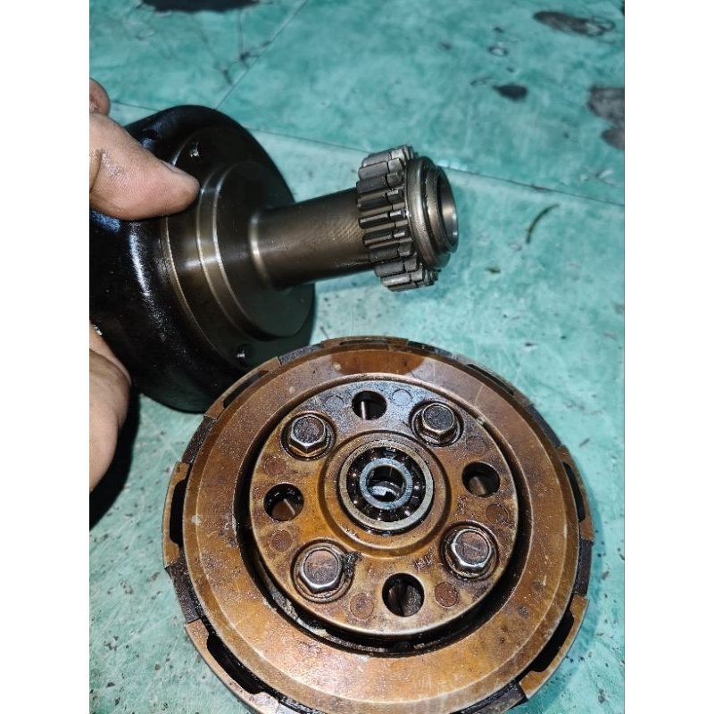 house kopling set ganda Kawasaki ZX 130cc barang masih bagus ORI bawaan copotan motor asli