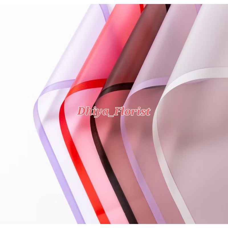 

Free Packing !!!! Color Frame Cellophane Lembaran Flower Wrapping Colour Tranparent Cellophane Kertas Bunga Hand Bouquet Buket Kertas Bunga Waterproof Wrapping Paper Craft Paper Nonwovem Flower Cellophane Border