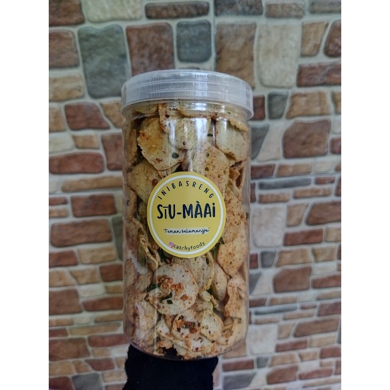 

Basreng Toples Daun Jeruk 1000ml - Tipis Renyah Pipih Koin