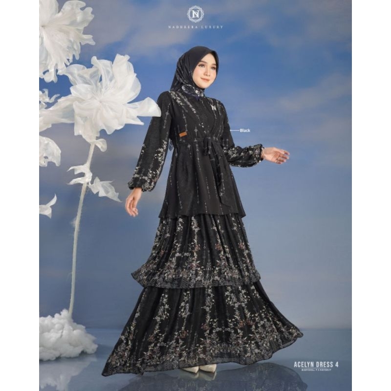 ACELYN DRESS STYLE 1 BY NADHEERA LUXURY/GAMIS TERBARU NADHEERA LUXURY 2024