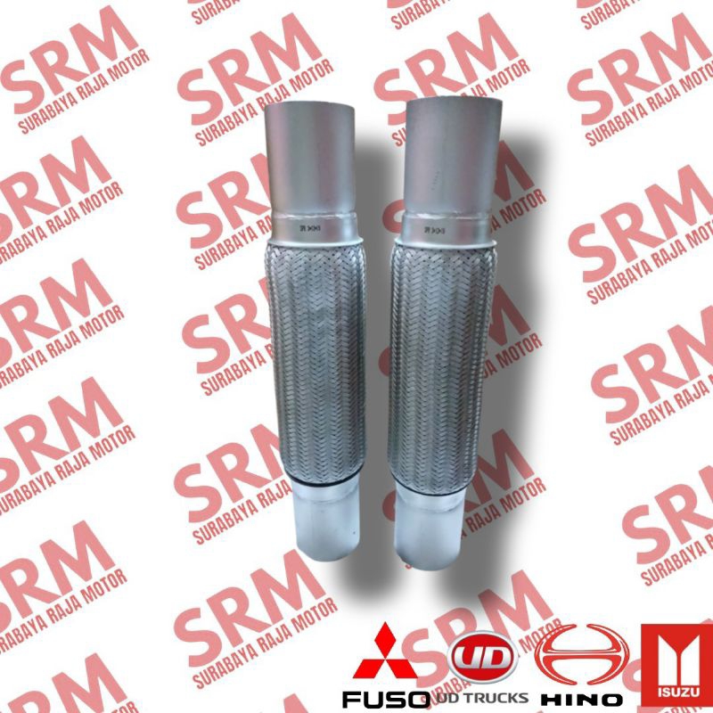 FLEXIBEL KNALPOT FIGHTER  FUSO, Nissan, Hino 3"SPR