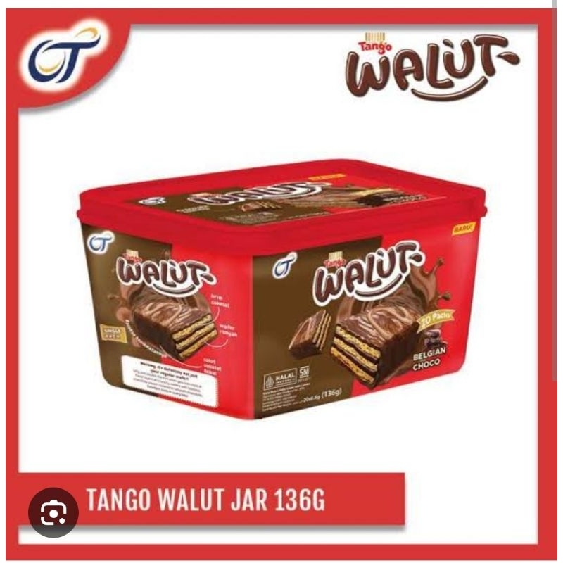 

Tango Walut Belgian Chocolate kemasan Jar 136gr