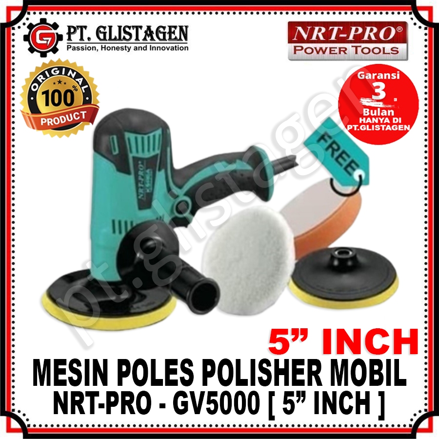 NRT-PRO GV5000 Mesin Poles Polisher Motor Mobil 5" inch GV5000 HD GV 5000 HD GV-5000 ORIGINAL NRT-PR