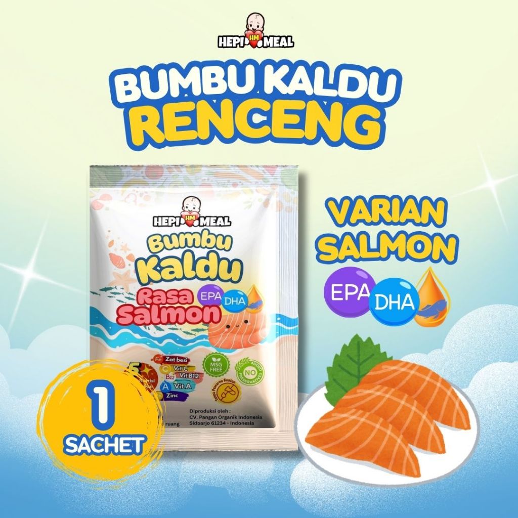 

1 PCS BUMBU KALDU EPADHA SALMON HEPI MEAL 10 GR TERFORTIFIKASI COCOK UNTUK MPASI 6+