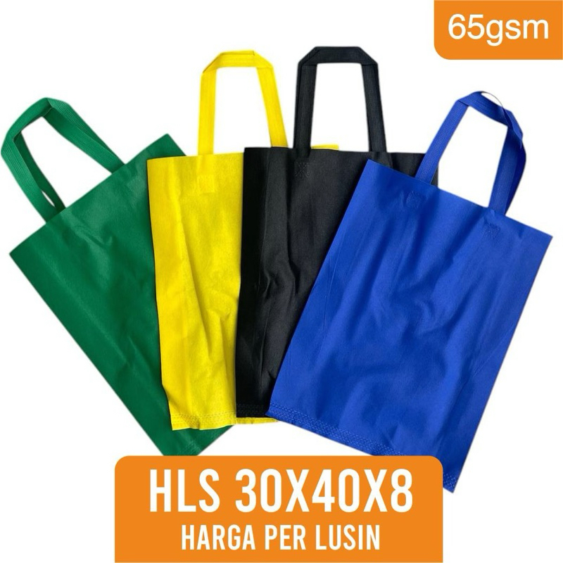 

tas spunbond 30x40x8 harga perlusin goodiebag murah tas spunbond polos goodiebag polos tas furing polos tas kemasan kain polos tas belanja polos