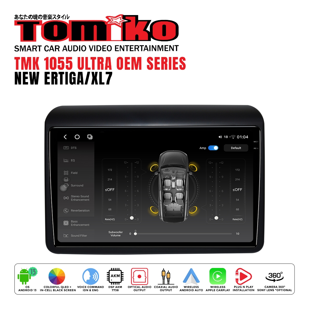 Tomiko - headunit android tmk 1055 ultra oem for New Ertiga/XL7