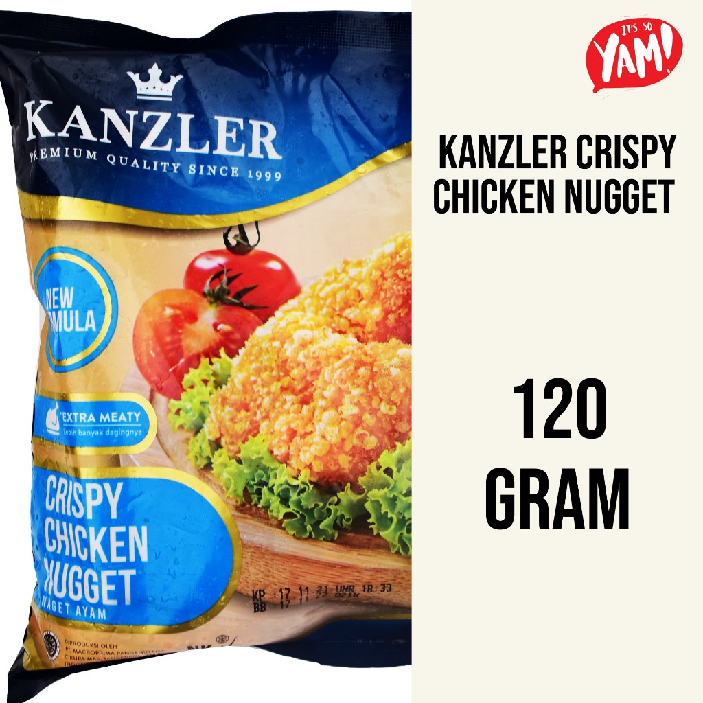 

KANZLER NUGGET CRISPY CHICKEN 120 G NAGET AYAM KRISPY CEMILAN FROZEN