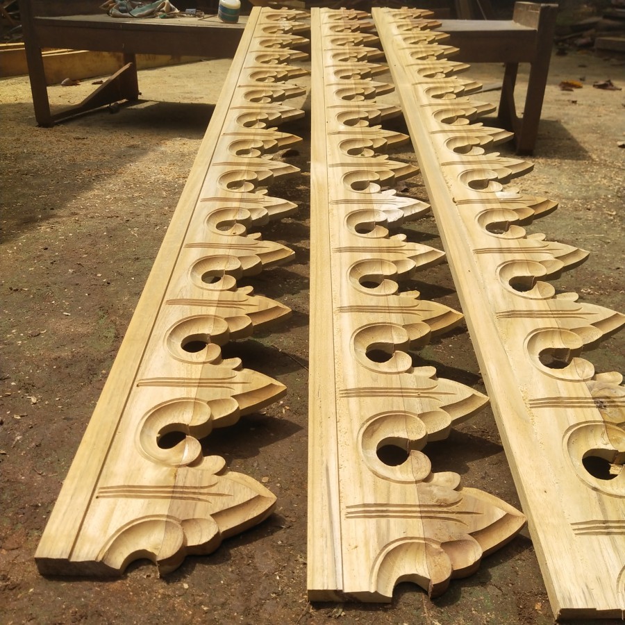 Lisplang Ukir Kayu Jati gazebo joglo