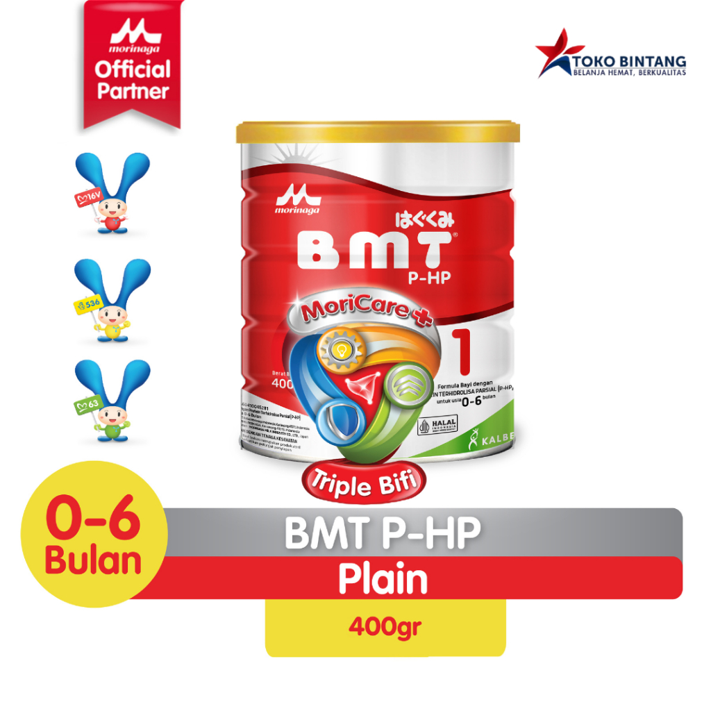 Morinaga BMT PHP Formula Bayi Usia 0-6 Bulan 400g