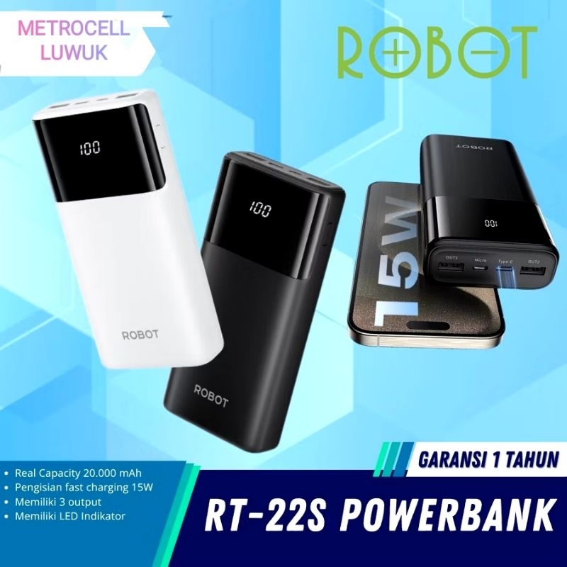 POWERBANK REAL CAPACITY ROBOT RT22S