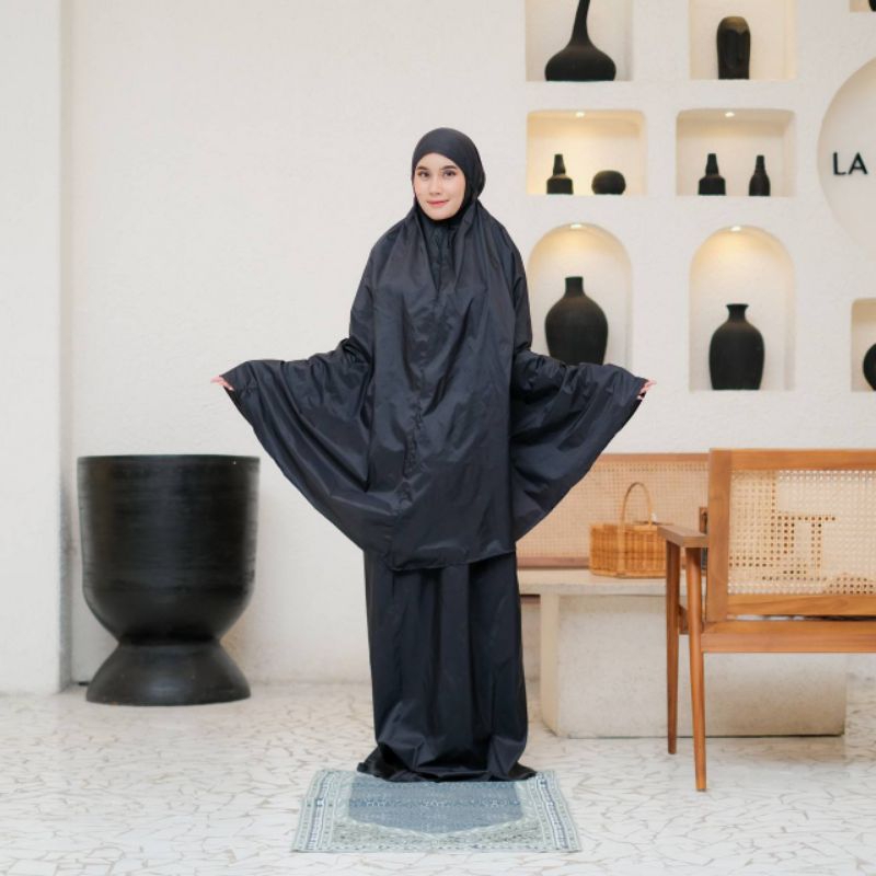 Mukena Mini Mukena Traveling Parasut Polos| by myhijab