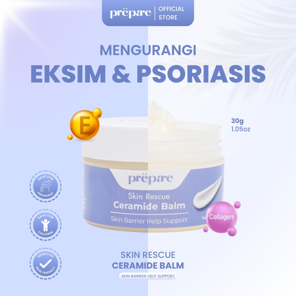 Prepare Eczema Cream Obat Gatal Salep Eksim Kering Menahun Pelembab Kulit Kering Tangan Kaki