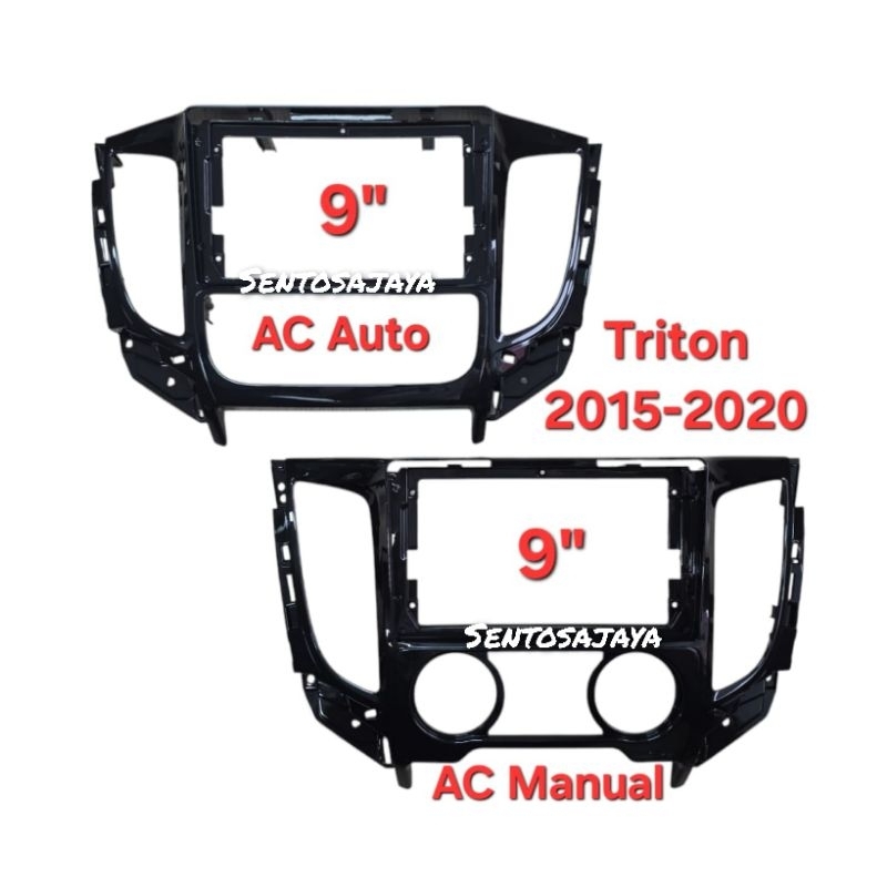 Frame Headunit 9Inch MITSUBISHI TRITON TAHUN 2015-2020