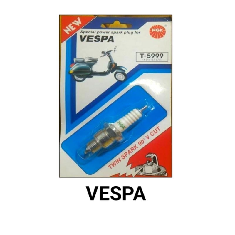 Busi Vespa - Busi Vespa NGK T 5999 - Busi Vespa 2 Tak - Busi Vespa Original - Busi Motor Vespa - Bus