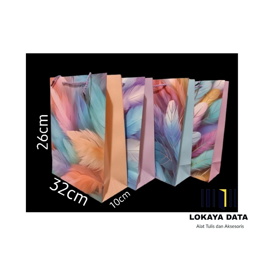 

PAPER BAG UKURAN L 32 X 10 X 26 CM (1PCS)