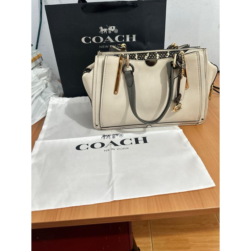 Preloved Tas Putih Coach Original