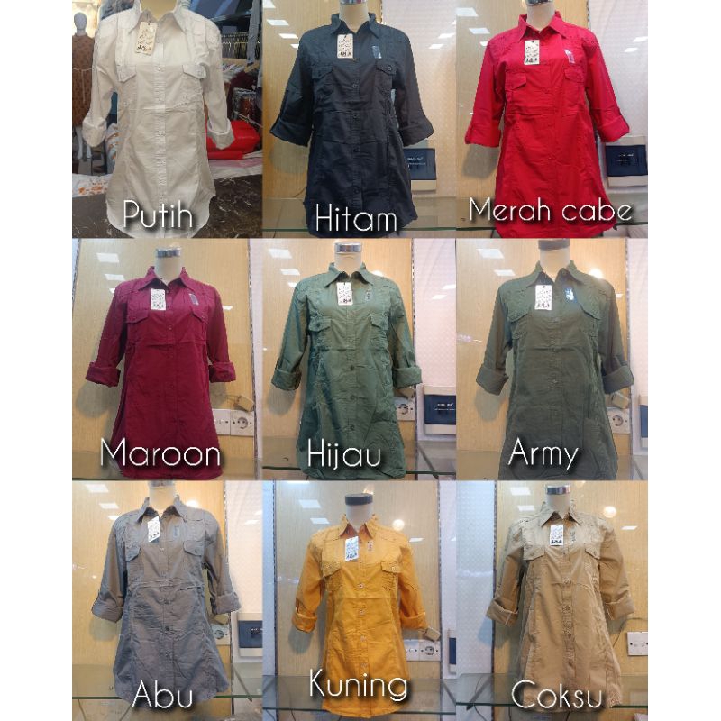 SUNMODESOLO | JSA KKEMEJA KATUN /Kemeja Wanita Terbaru
