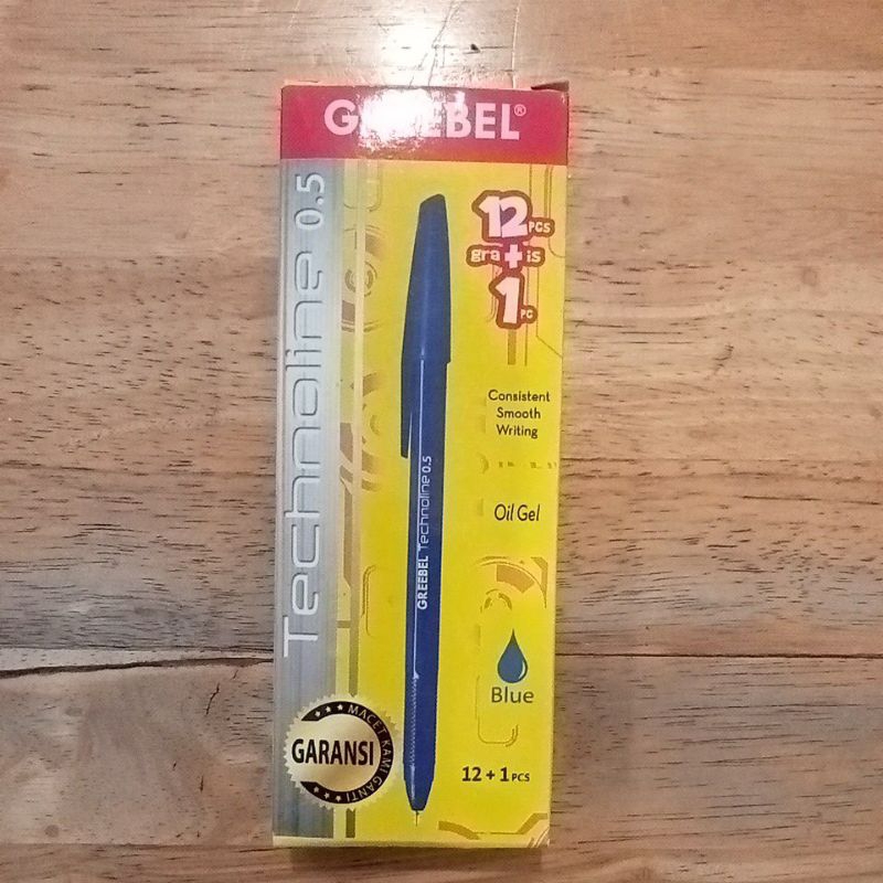 

pulpen greebel 0,5 mm 1 pak warna biru