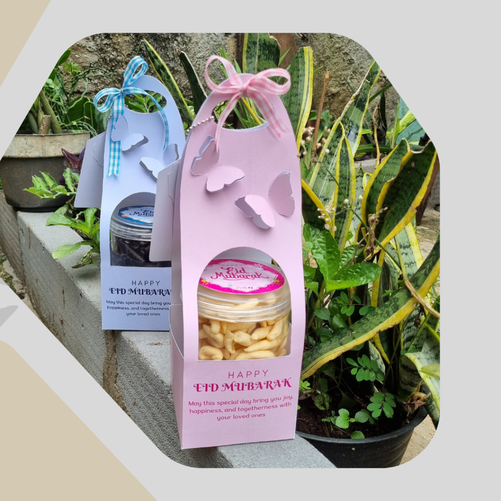 

(SINGLE Box Dengan Snack) | BOX HAMPERS LEBARAN SNACK JAR / BOX HAMPERS KUPU-KUPU