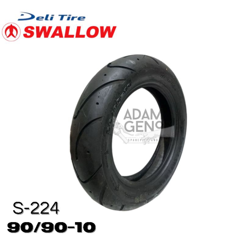 Ban Vespa Swallow S-224 Tubeless Ukuran 90/90 Ring 10